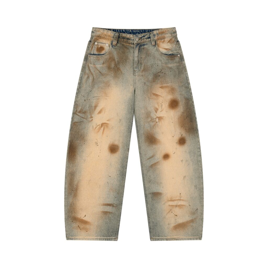 Crimson Ledger Vintage Wash Barrel Leg Jeans
