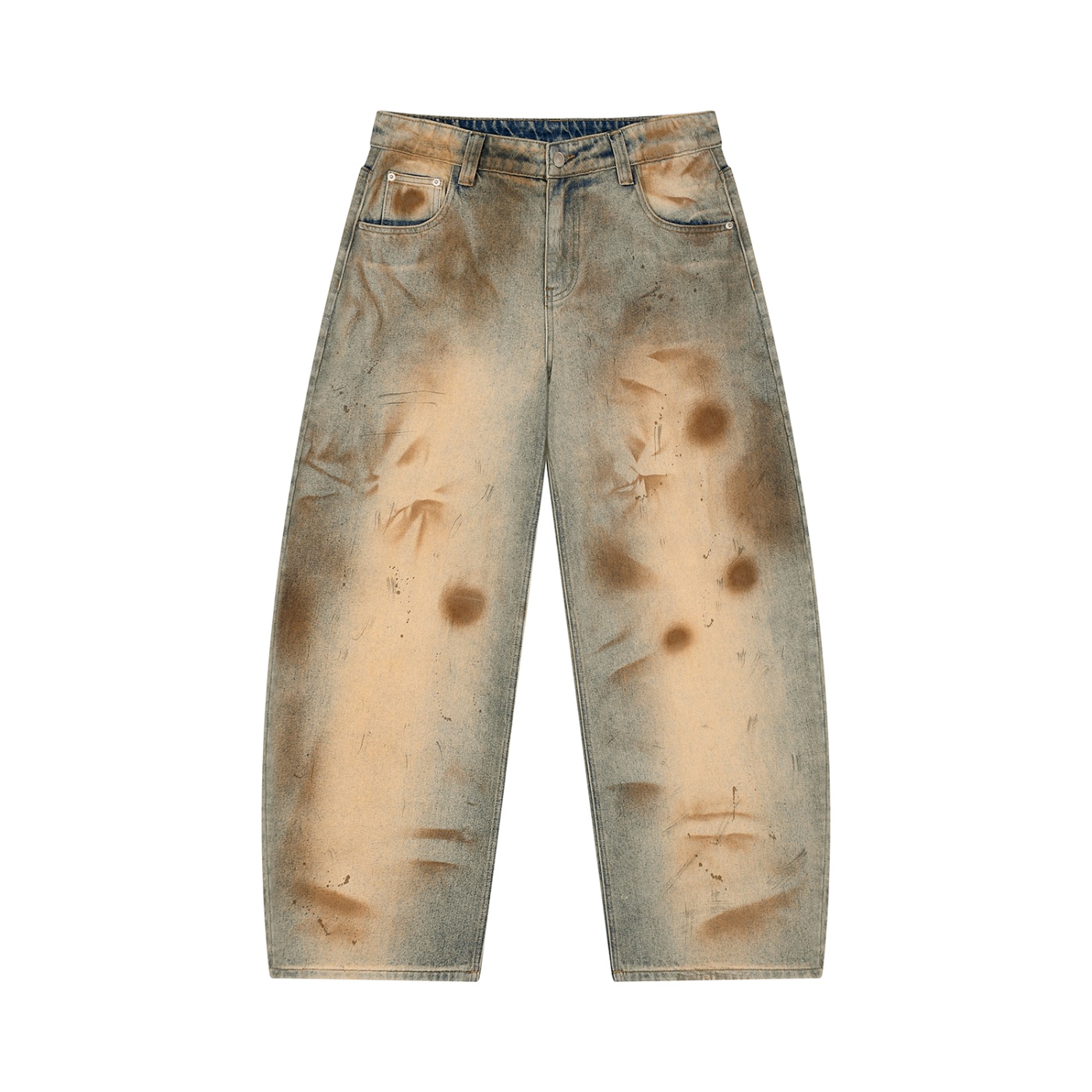 Crimson Ledger Vintage Wash Barrel Leg Jeans