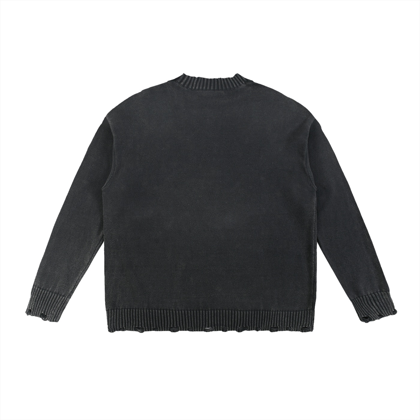 Vintage Washed Hand-Frayed Sweater - Image 2