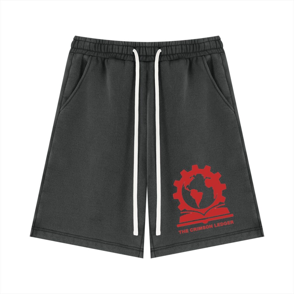 Crimson Ledger Gym Shorts