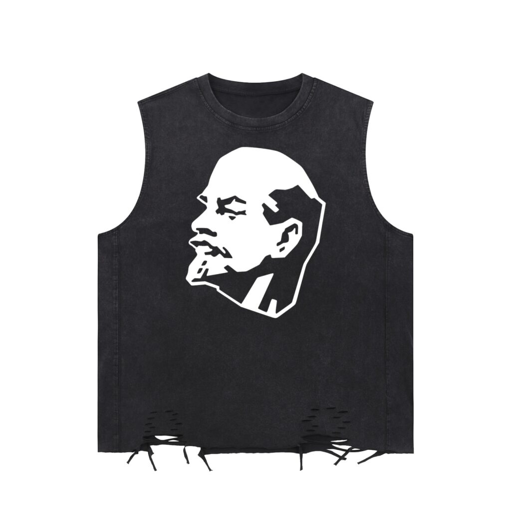 Snow Washed Raw-Hem Tank Top