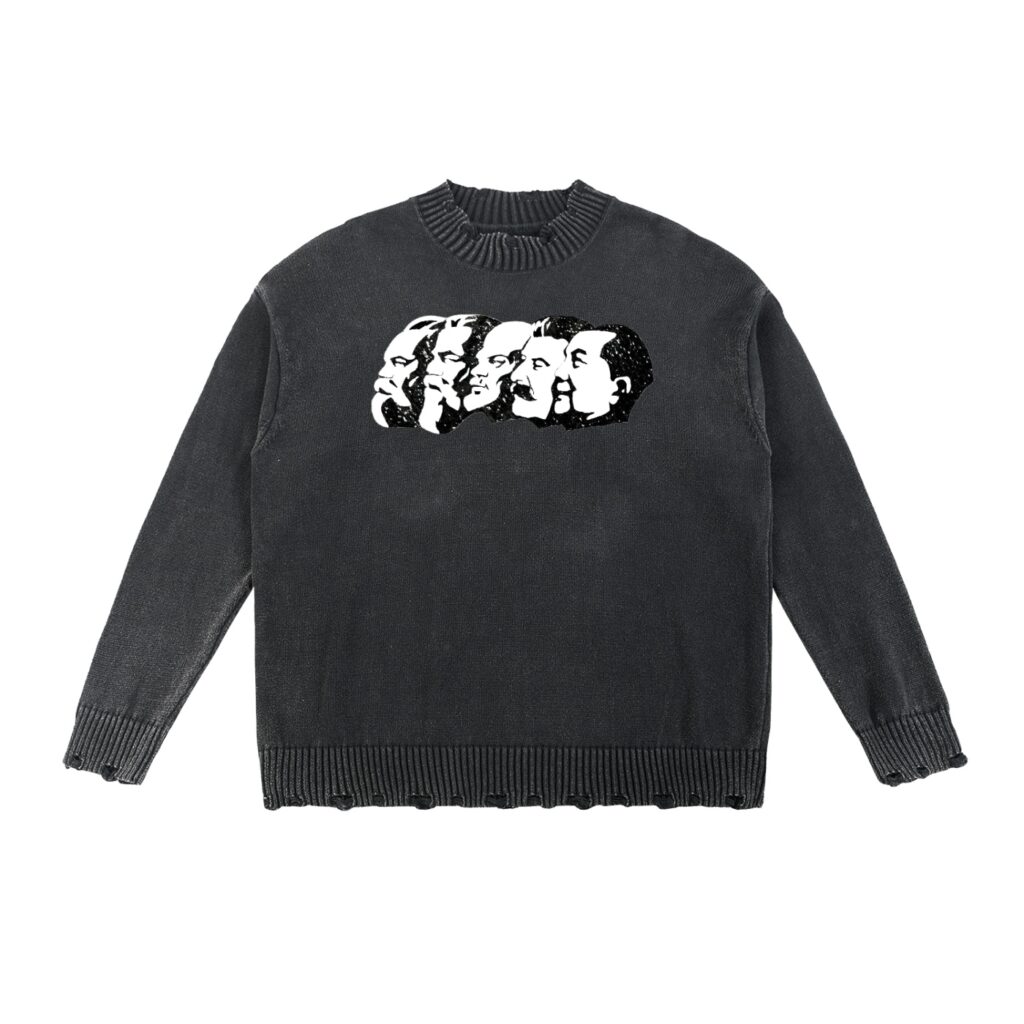 Vintage Washed Hand-Frayed Sweater